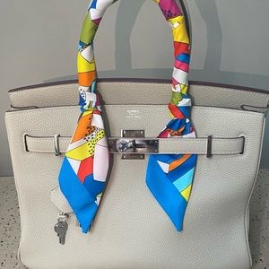 Hermes Birkin Light Clemence, color: gris asphalte